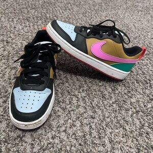 Nike Kids Low-Top Sneakers in Pink, Light Blue, Green, Tan, Black